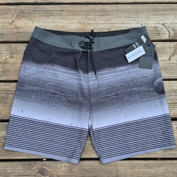 Hurley Black and Gray Board Shorts - Picture 1 of 12